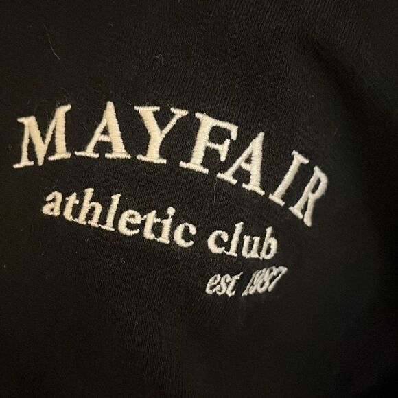 The Mayfair Group Black Mayfair Athletic Group Graphic Hoodie Sweatshirt - Picture 7 of 9